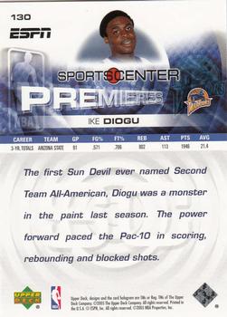 2005-06 Upper Deck ESPN #130 Ike Diogu Back