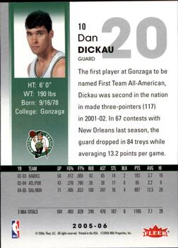 2005-06 Hoops #10 Dan Dickau Back