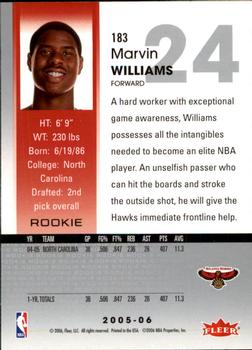 2005-06 Hoops #183 Marvin Williams Back