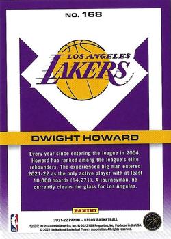 2021-22 Panini Recon #168 Dwight Howard Back