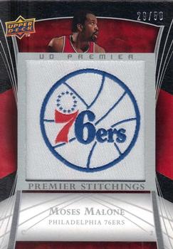 2007-08 Upper Deck Premier - Premier Stitchings Patches #PS-MM Moses Malone Front