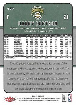 2006-07 Fleer #177 Danny Fortson Back