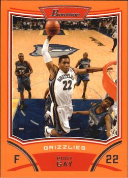 2008-09 Bowman - Orange #13 Rudy Gay Front