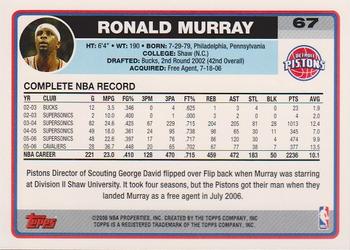 2006-07 Topps #67 Ronald Murray Back