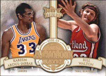 2008-09 Fleer Hot Prospects - Alumni Mates #AM-18 Kareem Abdul-Jabbar / Bill Walton Front