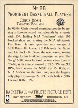 2006-07 Topps Turkey Red #88 Chris Bosh Back