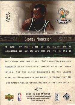 2006-07 Upper Deck Chronology #82 Sidney Moncrief Back