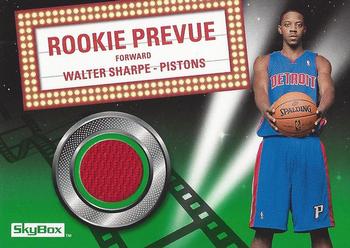 2008-09 SkyBox - Rookie Prevue Retail (Green) #RP-WS Walter Sharpe Front