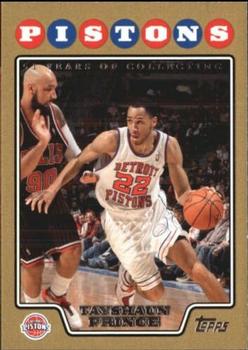 2008-09 Topps - Gold Border #75 Tayshaun Prince Front