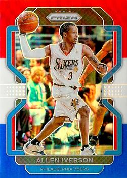 2021-22 Panini Prizm - Red White and Blue #255 Allen Iverson Front