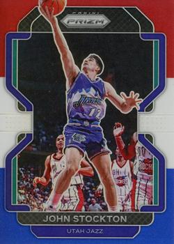 2021-22 Panini Prizm - Red White and Blue #267 John Stockton Front