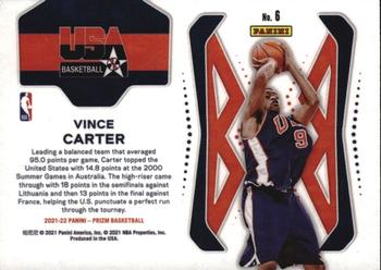 2021-22 Panini Prizm - USA Basketball #6 Vince Carter Back