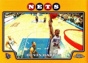 2008-09 Topps Chrome - Refractors Gold #78 Devin Harris Front