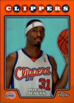 2008-09 Topps Chrome - Refractors Orange #83 Ricky Davis Front