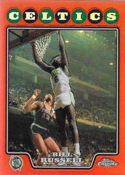 2008-09 Topps Chrome - Refractors Orange #172 Bill Russell Front