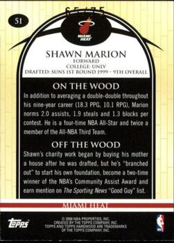 2008-09 Topps Hardwood - Mahogany #51 Shawn Marion Back
