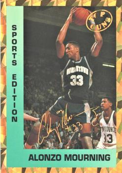 1992-93 Sports Edition Top Guns (Unlicensed) #NNO Alonzo Mourning Front
