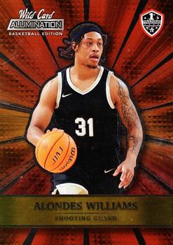 2021-22 Wild Card Alumination - Red Chase #ABC-5 Alondes Williams Front