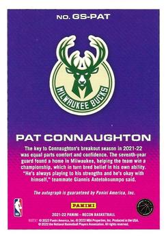 2021-22 Panini Recon - Glorified Signatures #GS-PAT Pat Connaughton Back