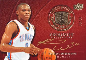 2008-09 Upper Deck Exquisite Collection - Year One Autographs #ONE-RW Russell Westbrook Front