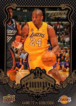 2008-09 Upper Deck MVP - Kobe Bryant MVP #KB-72 Kobe Bryant Front