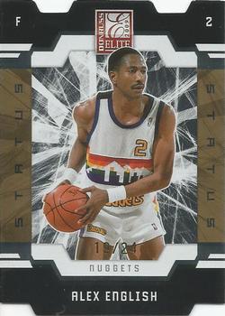 2009-10 Donruss Elite - Die Cut Status Gold #129 Alex English Front