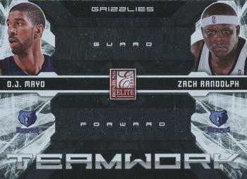 2009-10 Donruss Elite - Teamwork Combos #14 O.J. Mayo / Zach Randolph Front