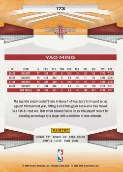2009-10 Panini - Glossy #173 Yao Ming Back