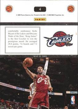 2009-10 Panini - Headliners Glossy #4 LeBron James Back