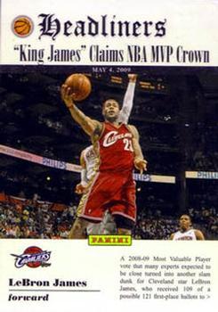 2009-10 Panini - Headliners Glossy #4 LeBron James Front