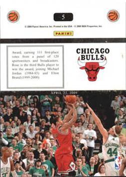 2009-10 Panini - Headliners Glossy #5 Derrick Rose Back