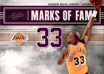 2009-10 Panini Absolute Memorabilia - Retail Marks of Fame #2 Kareem Abdul-Jabbar Front