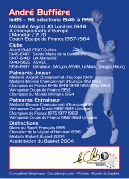 2019 Amicale des Internationaux de Basket Légendes du Basket Français:  Série 7 Basketball - Gallery | Trading Card Database