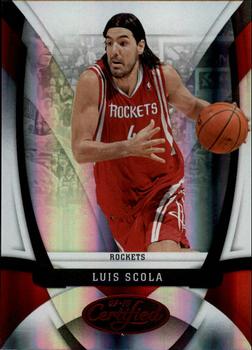 2009-10 Panini Certified - Mirror Red #7 Luis Scola Front