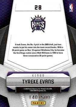 2009-10 Panini Certified - Potential #28 Tyreke Evans Back