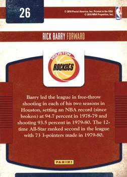 2009-10 Panini Classics - Classic Greats #26 Rick Barry Back