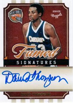 2010 Panini Hall of Fame - Famed Signatures #DT David Thompson Front