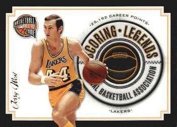 2010 Panini Hall of Fame - Scoring Legends Black Border #10 Jerry West Front