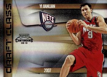 2009-10 Panini Playoff Contenders - Draft Class Black #10 Yi Jianlian Front