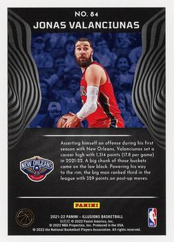 2021-22 Panini Illusions #84 Jonas Valanciunas Back