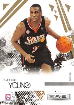 2009-10 Panini Rookies & Stars - Gold #75 Thaddeus Young Front