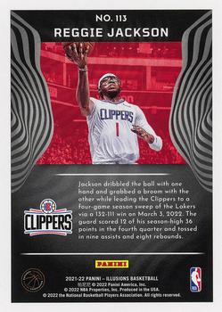 2021-22 Panini Illusions - Orange #113 Reggie Jackson Back