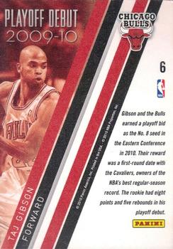 2009-10 Panini Season Update - Playoff Debuts #6 Taj Gibson Back