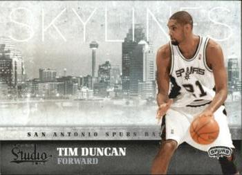 2009-10 Panini Studio - Skylines #27 Tim Duncan Front