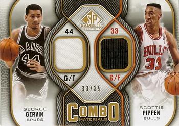 2009-10 SP Game Used - Combo Materials 35 #CM-GS George Gervin / Scottie Pippen Front