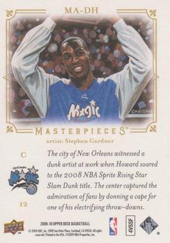 2009-10 Upper Deck - Masterpieces #MA-DH Dwight Howard Back