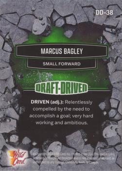 2021-22 Wild Card Alumination - Draft-Driven Green #DD-38 Marcus Bagley Back