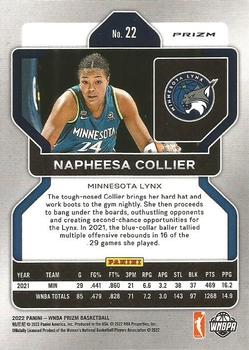 2022 Panini Prizm WNBA - Silver #22 Napheesa Collier Back