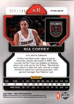 2022 Panini Prizm WNBA - Blue #82 Nia Coffey Back
