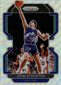 2021-22 Panini Prizm - Silver Wave #267 John Stockton Front